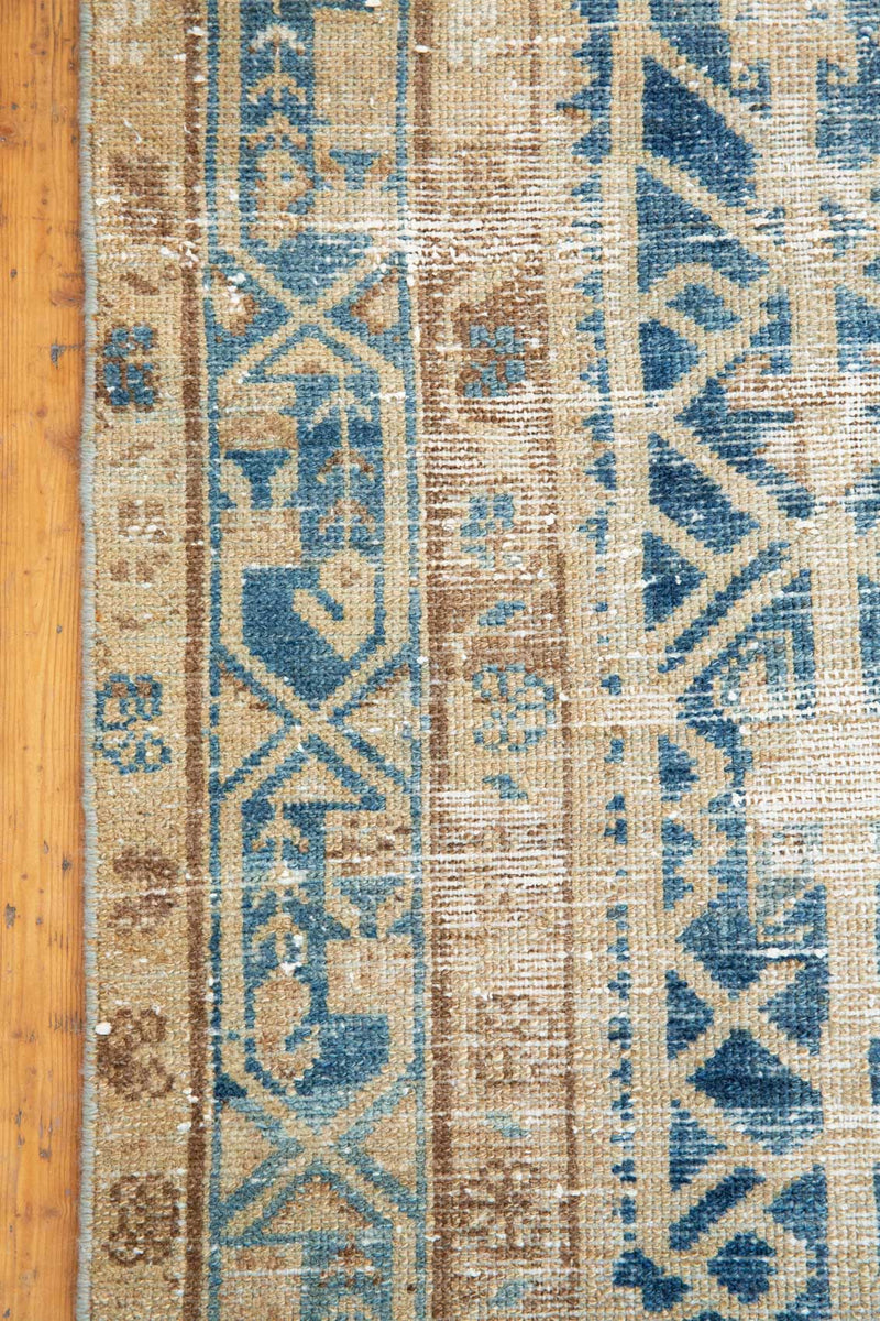 Antique Nolan Persian Malaye Rug with Over-dyed Charm - Stripts View