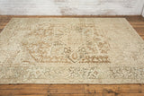 Antique Persian Heriz Cher Rug with a Stunning Muted Palette
