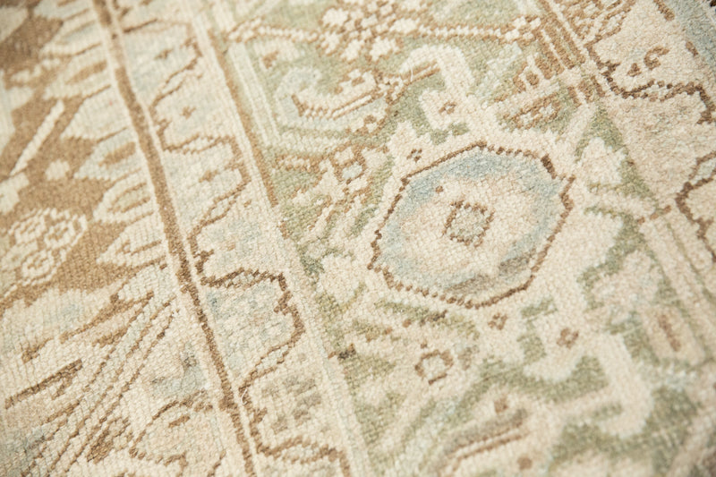 Cher Antique Rug - Over-dyed and Muted Tones - Main Border View