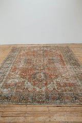 Vintage Audrey Persian Rug, Over-dyed - Front view