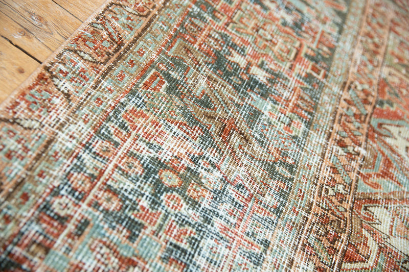 Audrey - Persian Heriz Rug, Over-dyed - Border view