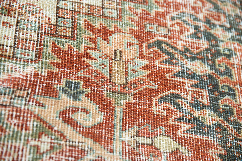 Persian Audrey Rug, Over-dyed - Medalion top view