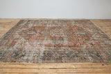 Audrey Antique Persian Heriz rug  - Faded Front view
