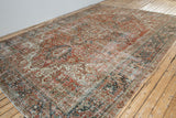 Handcrafted Audrey Heriz Rug - over-dyed, Origin - Heriz 