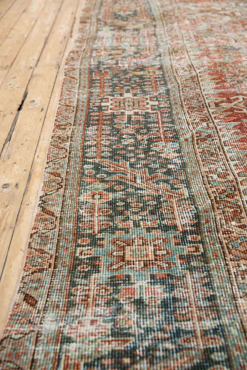 Audrey Rug - Persian Heriz rug, Over-dyed - Left side corner view