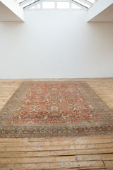 Unique Ava - Extra Large Antique Mahal Rug with Over-Dyed Design