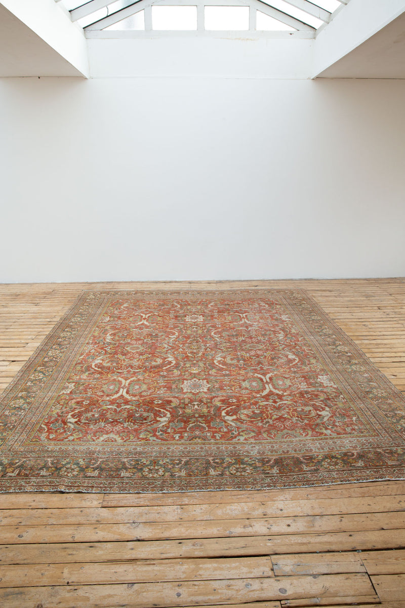 Unique Ava - Extra Large Antique Mahal Rug with Over-Dyed Design