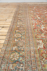 Ava Persian Rug - highly decorative and Overdyed - Left Top Corner