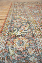 Jasmine - Extra Large Antique Mahal Rug with Earthy Tones - Strips Border