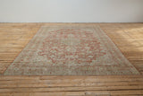 Opal Persian Mahal Rug with Earthy Tones - Front View