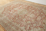 Opal Antique Mahal Rug with Earthy Tones - Top View