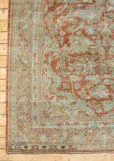 Lilli - Antique Mahal Persian Rug with highly decorative designs - Left Corner