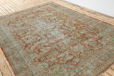 Lilli Persian Village Rug - Over-dyed, Earthy Tones - Top View