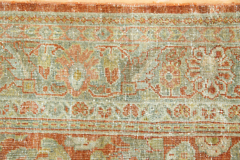 Earth-toned Lilli Persian Rug - Over-dyed, highly decorative - Strips View