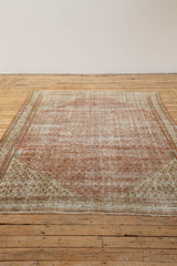 Antique Bella Rug with Faded and Soft Colors - Front View