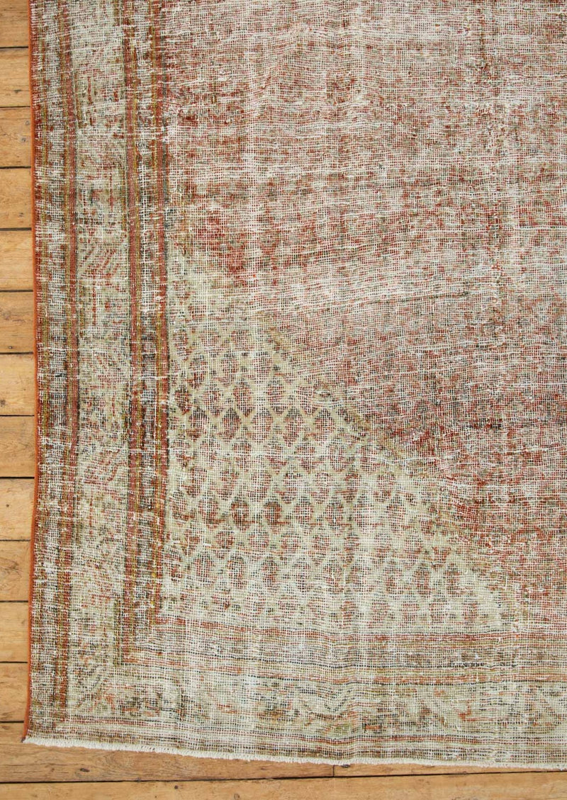 Bella - Antique Persian Rug with Lovely Soft Palette - Left Corner View