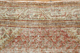Soft-toned Bella Persian Rug - Antique Washed, Faded - Fringe