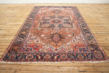 Handmade Willow Rug with Geometric Patterns - Front View