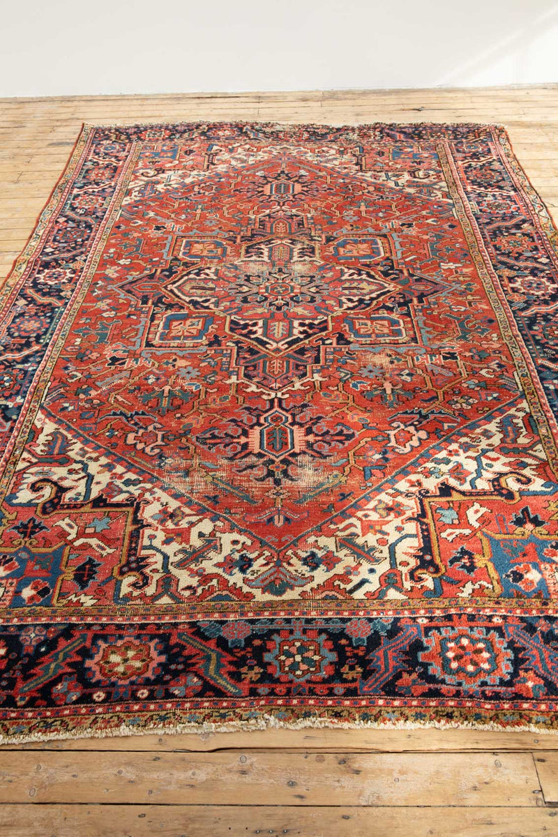 Handmade Arthur Rug with Persian Designs and Geometric Patterns