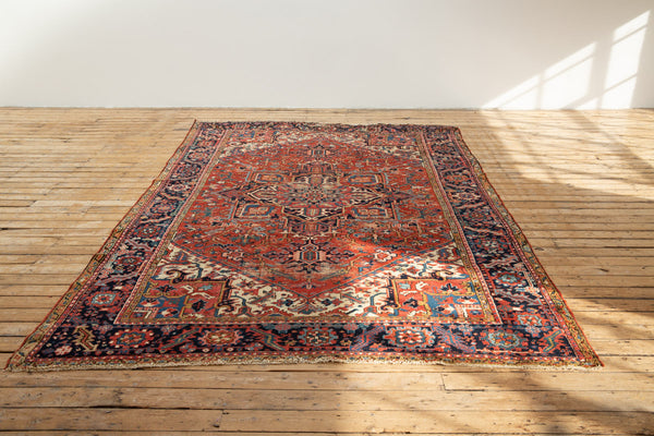 Arthur Rug in Vibrant Colors and Bold Geometric Patterns - Front View