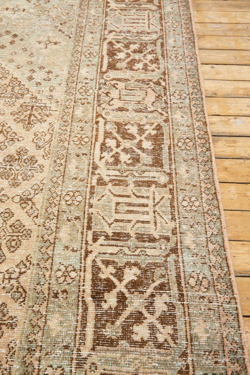 Bridget diamond-shaped motif rug in lovely soft palette - Main Border