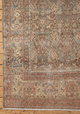 Antique Washed Sylvia Mahal Rug - Left corner view