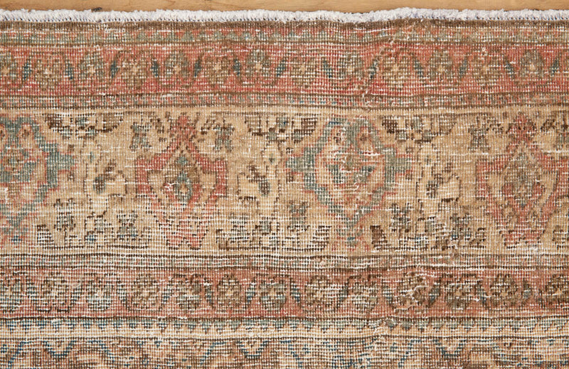 Sylvia Rug - Vintage Mahal Style with Earthy Tones - Fringe