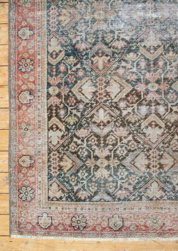 Vivien - Antique Washed Persian Mahal Rug - Corner view