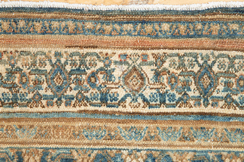 Antique Verity Rug with Senneh Design - Strips Border