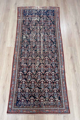 Elegant Demi Long Malayer Rug with Traditional Design - Front View