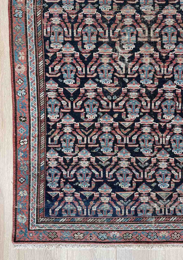 Demi - Malayer Long Rug woven in North West Iran - Left Corner