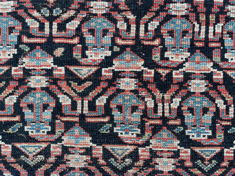 Demi Handmade Long Malayer Rug with Ornate Persian Design