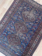 Fern - Qashqais Nomadic Rugs with Intricate Designs - Top View
