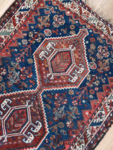 Jiro - Nature-Inspired Qashqai Nomadic Rug, Size - 145 x 108 cm