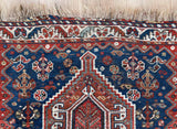 Nature-Inspired Jiro Antique Rug Handwoven by Qashqais Tribes